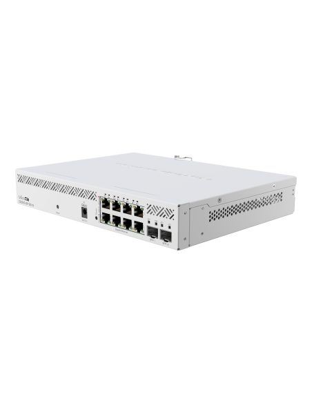 MikroTik Cloud Smart Switch 8 Port PoE 2 SFP+ desktop enclosure | MT-RBCSS610-8P-2S+IN