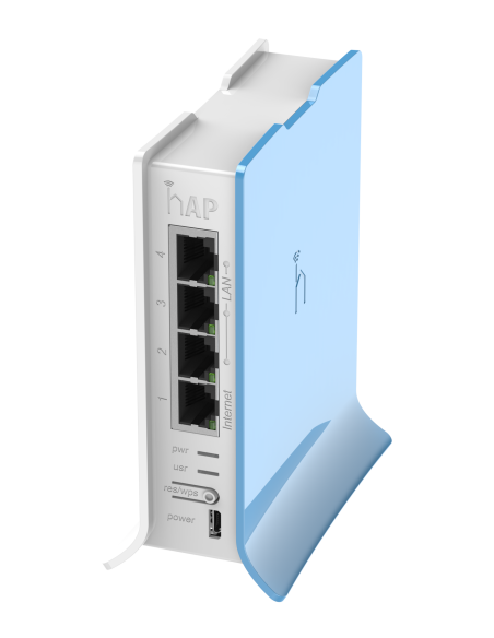 MikroTik hAP Lite Tower 4 Port WiFi 4 Router | MT-RB941-2ND