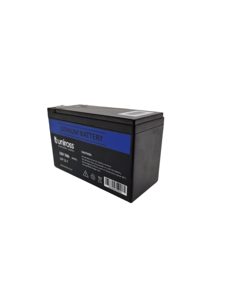 Uniross 12.8V 7Ah, 89.6Wh LiFEPO4 Battery | UR-BAT-LiFePO4-12-8 | MiRO