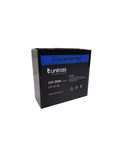 Uniross - 12.8V 20Ah, 256Wh Lithium Phosphate battery