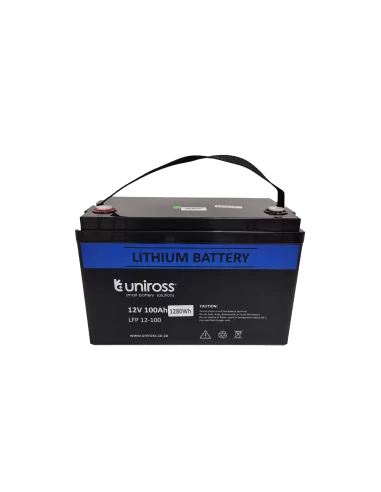 Uniross - 12.8V 100Ah, 1.28kWh Lithium Phosphate battery