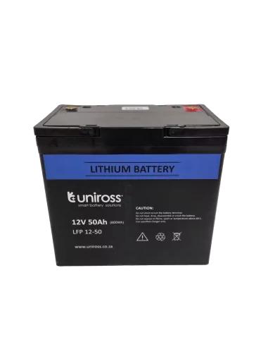 Uniross - 12.8V 50Ah, 640Wh Lithium Phosphate battery