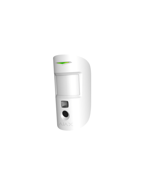 AJAX Security - MotionCam Jeweller - White Wireless Indoor Motion Detector with Photo Camera | AJAX-MC-INDR-W