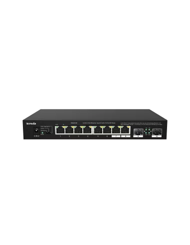 Tenda 8-Port 2.5G Ethernet Switch with 2x 2.5G SFP slots | TEM2010F