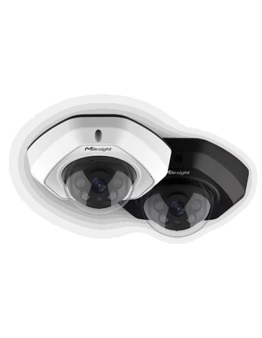 Milesight 2MP, AI Vandal-proof Dome Network Camera - IK10-rated Metal Housing, Intelligent Analytics