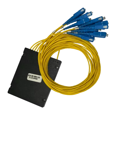 1:8 Optical Splitter with SC connectors, Box Shape