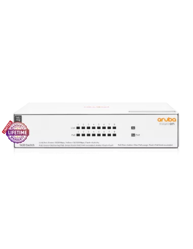 HPE Networking Instant On 1430 8 port GbE PoE Switch | SW1438G-64W | MiRO