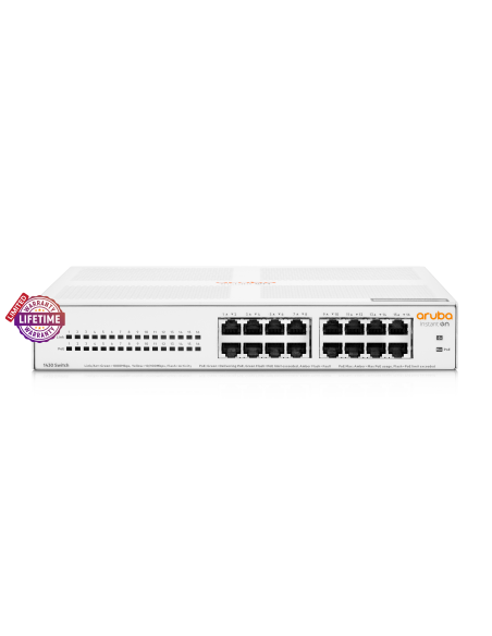 HPE Networking Instant On 1430 16 port GbE PoE Switch 124W | SW143016G-124W | MiRO