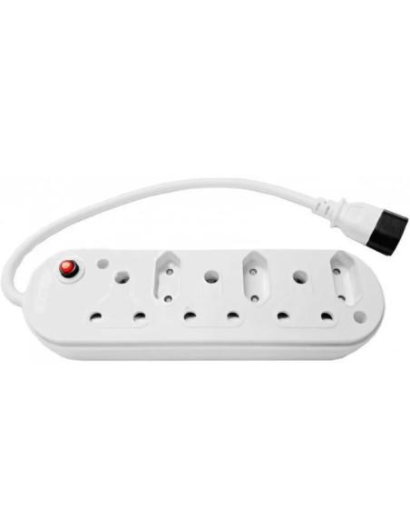 Acconet 6 Way Multiplug with 3x 16A SA and 3x 5A 2 Pin Sockets | AC-MPLUG-IEC-6