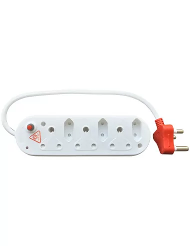 Acconet 6 Way Multiplug with 3x 16A SA and 3x 5A 2 Pin Sockets