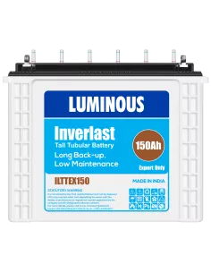 Luminous - Inverlast, 12V - 150Ah Tubular Battery