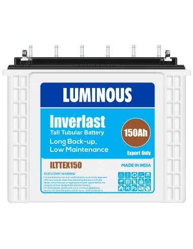 Luminous - Inverlast, 12V - 150Ah Tubular Battery