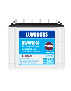 Luminous - Inverlast, 12V - 220Ah Tubular Battery