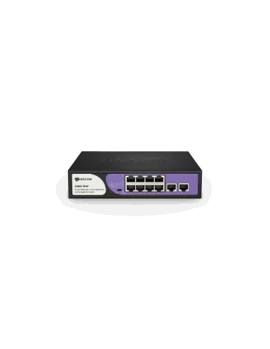 BDCOM 8-Port 100M Unmanaged PoE Switch (8-Port PoE + 2-Port 100M RJ45) 90W PoE Budget