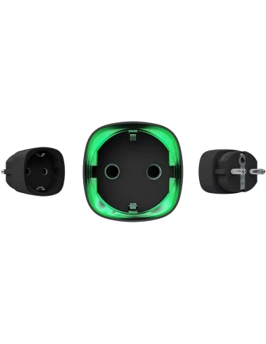 AJAX - Automation - Black Wireless Smart Plug with Energy Consumption Monitoring Function