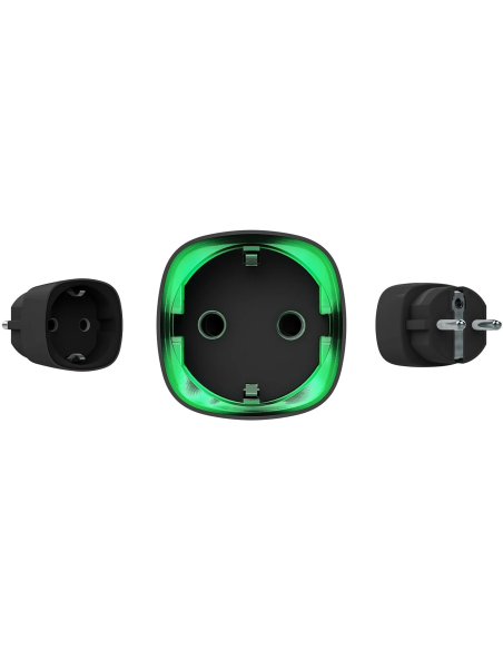 AJAX - Automation - Black Wireless Smart Plug with Energy Consumption Monitoring Function