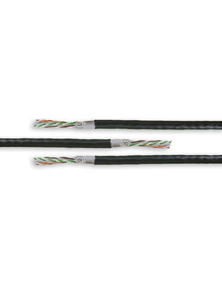 Acconet CAT6 100m Solid Copper UV Outdoor STP Cable | CAT6U-100-SC