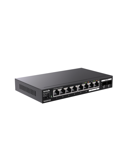 Tenda 8-Port 2.5G Ethernet Switch with 2x 10G SFP slots | TEM2010X