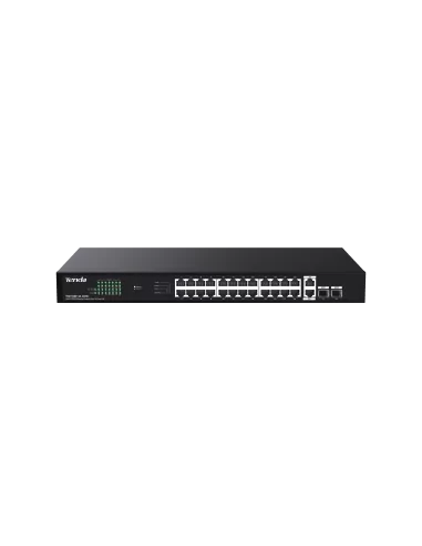 Tenda 24 Gigabit PoE ports, 2 uplink Gigabit RJ45 ports, 2 SFP ports | TEG1128P-24-410W