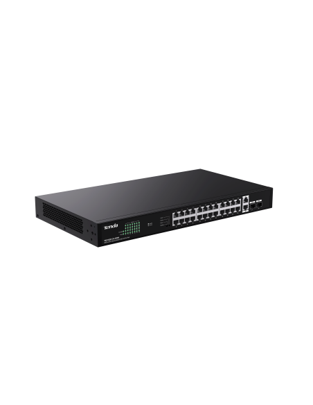 Tenda 24 Gigabit PoE ports, 2 uplink Gigabit RJ45 ports, 2 SFP ports | TEG1128P-24-410W