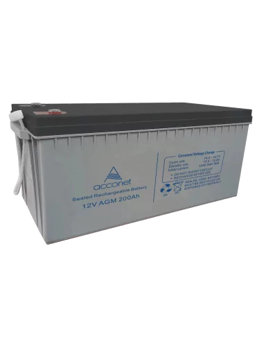 Acconet 12V 200Ah Deep Cycle AGM Battery | MiRO