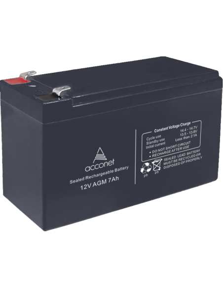 Acconet 12V 7Ah Deep Cycle AGM Battery | MiRO