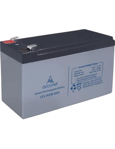 Acconet 12V AGM 9Ah Deep Cycle Battery | MiRO