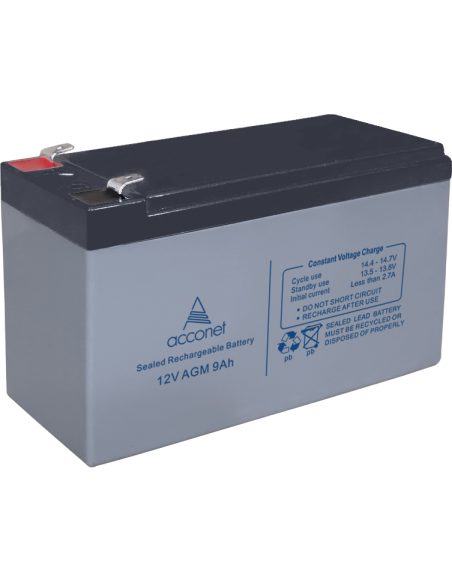 Acconet 12V AGM 9Ah Deep Cycle Battery | MiRO