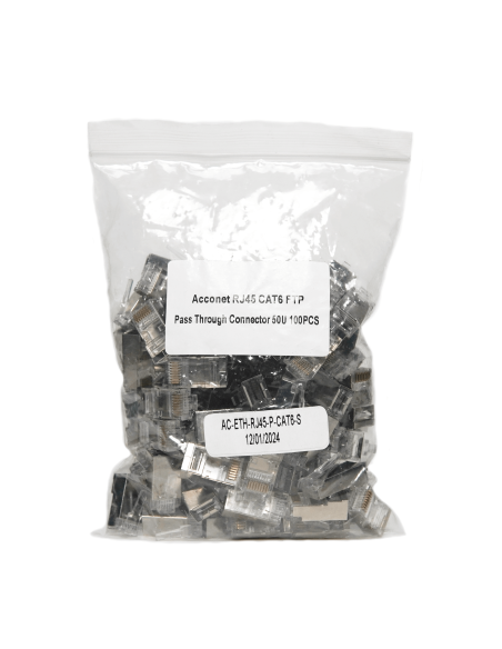 Acconet CAT6e Shielded RJ45 Connector | AC-ETH-RJ45-P-CAT