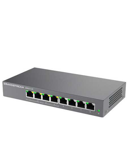 Grandstream Enterprise 8 port Lite Cloud Managed GbE PoE Switch | GWN7711P