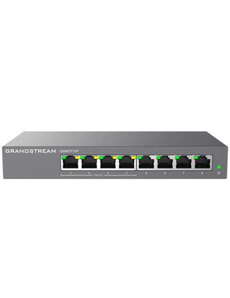 Grandstream Enterprise 8 port Lite Cloud Managed GbE PoE Switch | GWN7711P