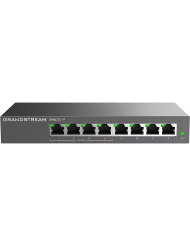 Grandstream Enterprise 8 port Unmanaged GbE PoE Switch 60W | GWN7701P