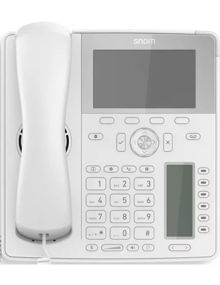 Snom D785 12-Line Desktop SIP Phone in White - MiRO Distribution