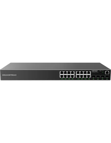 Grandstream Enterprise 16 port Managed GbE PoE+ Switch 240W | GWN7802P