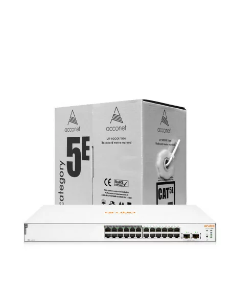 HPE Promo - Buy ARU-IO-SW183024G-195W & get 1 x Acconet CAT5-100 FREE