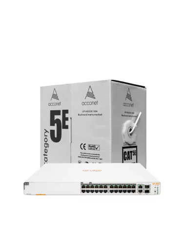 HPE Promo - Buy ARU-IO-SW196024G-370W & get 1 x Acconet CAT5-100 FREE