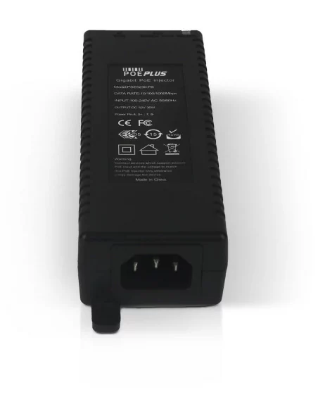 Gigabit Power over Ethernet (PoE) Injector. 48V, 0.575A, Passive, 30W