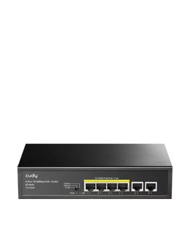 Cudy 6 Port Fast Ethernet 4 Port PoE 60W Switch | FS1006P