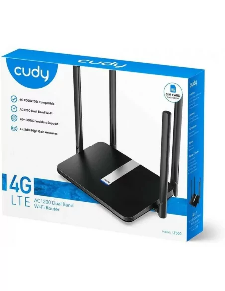 Cudy 4G Dual Band 1200Mbps WiFi 5 LTE4 Router | LT500