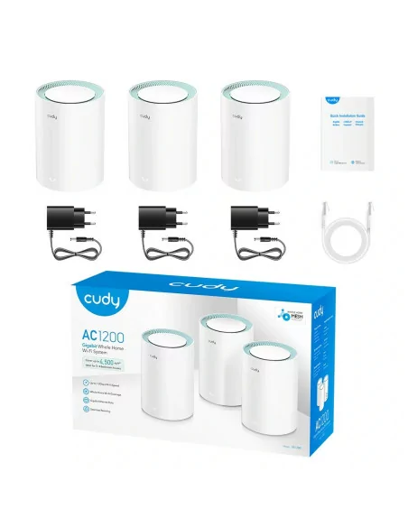 Cudy Dual Band 1200Mbps WiFi 5 Gigabit Mesh 3 Pack | M1300 (3-Pack)