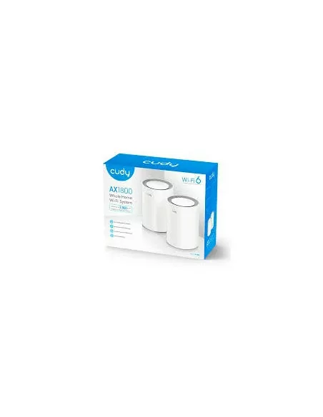 Cudy Dual Band 1800Mbps WiFi 6 Gigabit Mesh 2-Pack | M1800 (2-Pack)