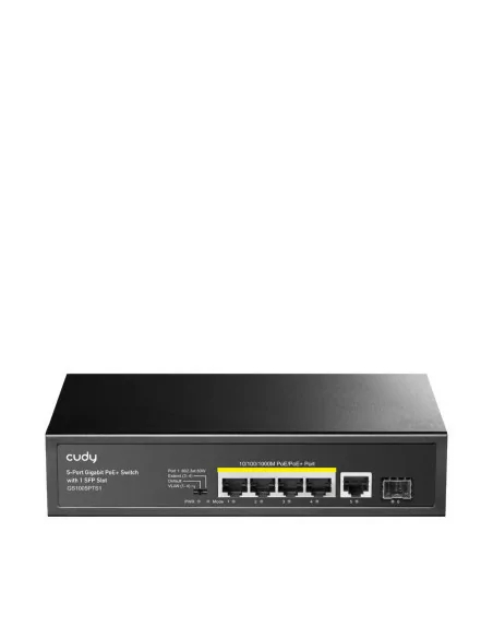 Cudy 5 Port Gigabit 4 Port PoE 120W 1SFP Switch | GS1005PTS1