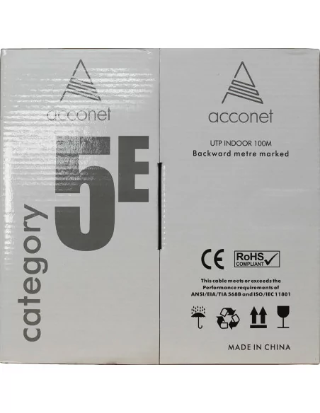 Acconet 100m Pull Box, CCA, UTP CAT5e Cable (Indoor Use)