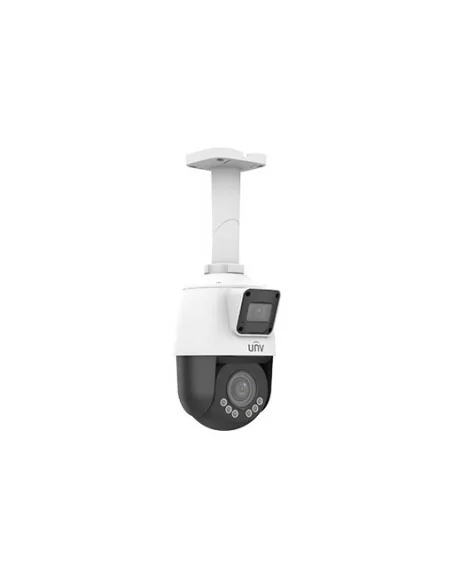 UNV - Ultra H.265 - 2 MP Outdoor LightHunter 4x Optical Zoom Dual-Lens PTZ & Bullet Combo Camera