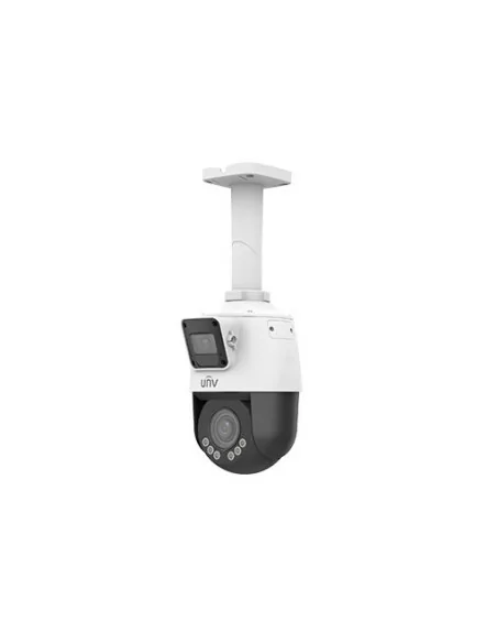 UNV - Ultra H.265 - 2 MP Outdoor LightHunter 4x Optical Zoom Dual-Lens PTZ & Bullet Combo Camera