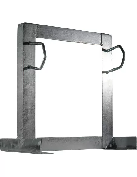 Square Wall Mount Brackets, 250mm Offset, 32-60mm, Two Clamp Galvanised