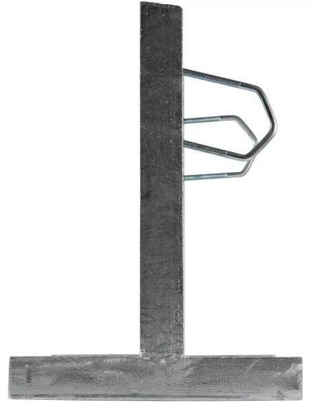 Square Wall Mount Brackets, 250mm Offset, 32-60mm, Two Clamp Galvanised