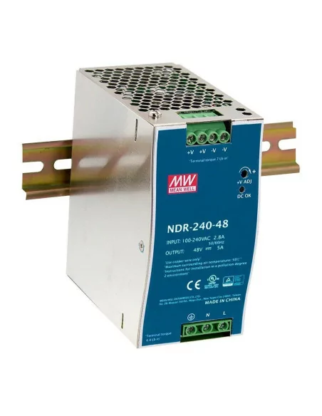 Mean Well NDR-240-48 AC-DC (48V/240W) Industrial DIN Rail Power Supply