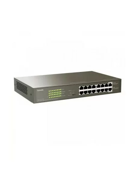 Tenda 16-Port Fast Ethernet Switch with 16-Port PoE | TEF1118P-16-150W