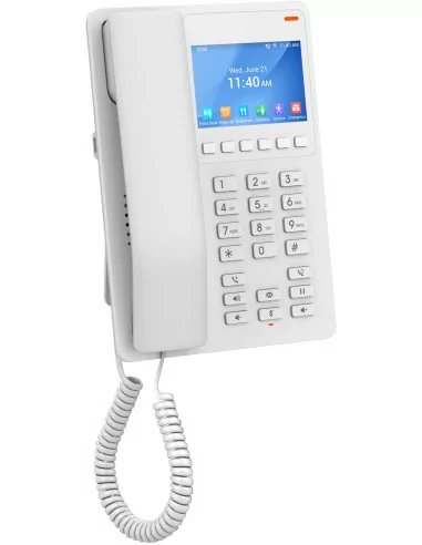 Grandstream 2 Line 3.5'' Color LCD WiFi 6 Hotel Phone White | GHP620W